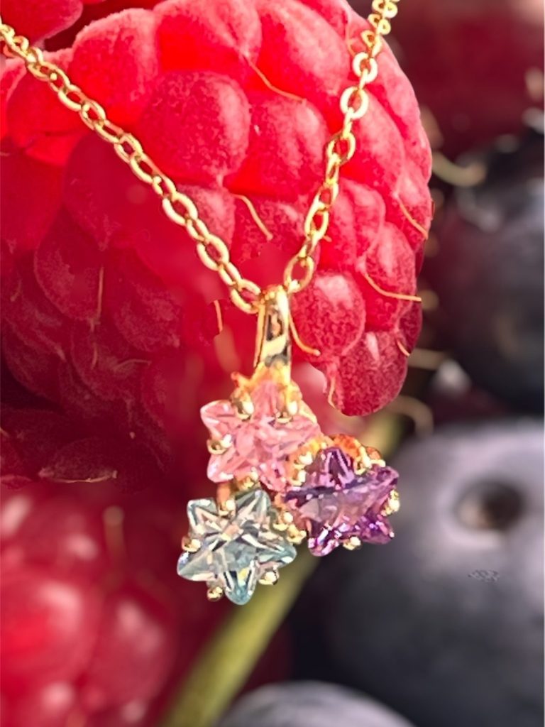 Collier und Ohrringe Pura in Gold